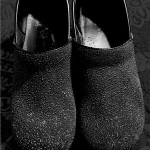 Dansko Black Textured Slip-On Shoes